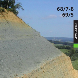 Affiche / Poster. Carte géologique de Wallonie : 68/7-8, 69/5 Habay-la- Neuve - Arlon - Sterpenich (version pliée) (papier - numérique)