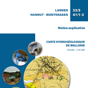 Affiche / Poster. Carte hydrogéologique de Wallonie : 33/5, 41/1-2 - Landen - Hannut - Montenaken (numérique)