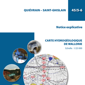 Affiche / Poster. Carte hydrogéologique de Wallonie : 45/5-6 Quiévrain - Saint-Ghislain (numérique)