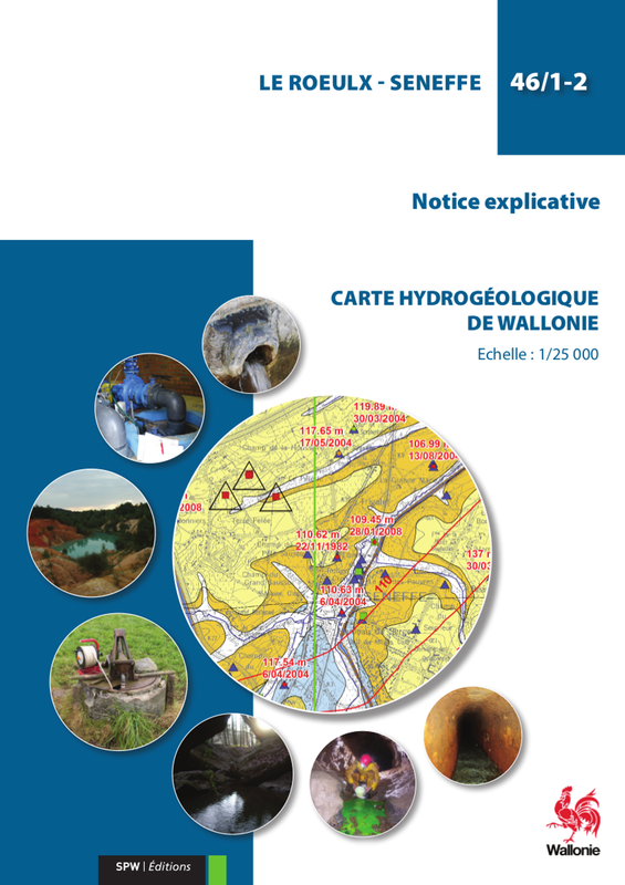 Affiche / Poster. Carte hydrogéologique de Wallonie : 46/1-2 Le Roeulx - Seneffe (numérique)
