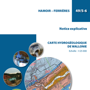 Affiche / Poster. Carte hydrogéologique de Wallonie : 49/5-6 Hamoir - Ferrières (numérique)