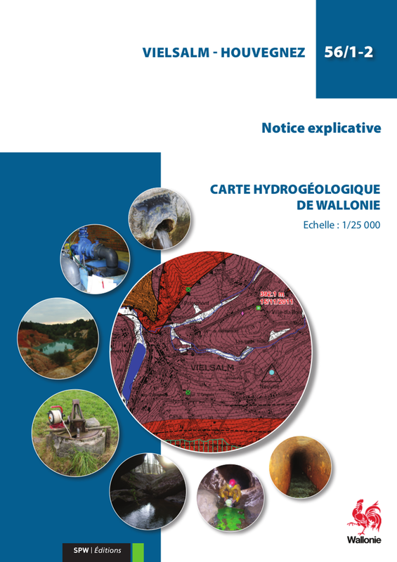 Affiche / Poster. Carte hydrogéologique de Wallonie : 56/1-2 Vielsalm – Houvegnez (numérique)