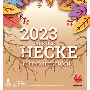Affiche / Poster. Jahr der Hecke - Bodenschützenden [2023] (numérique)