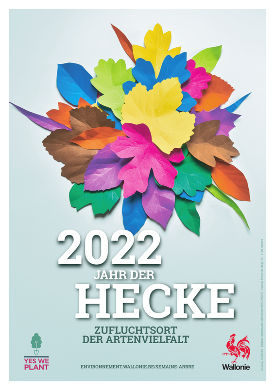 Affiche / Poster. Jahr der Hecke. Zufluchtsortder artenvielfal [2022] (numérique)
