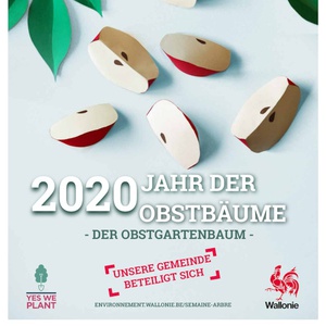 Affiche / Poster. Jahr der obstbaüme - der obstgartenbaüme - unsere gemeinde beteiligt sich  [2020] (numérique)