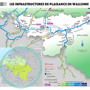 Affiche / Poster. La plaisance en Wallonie [2024] (numérique)