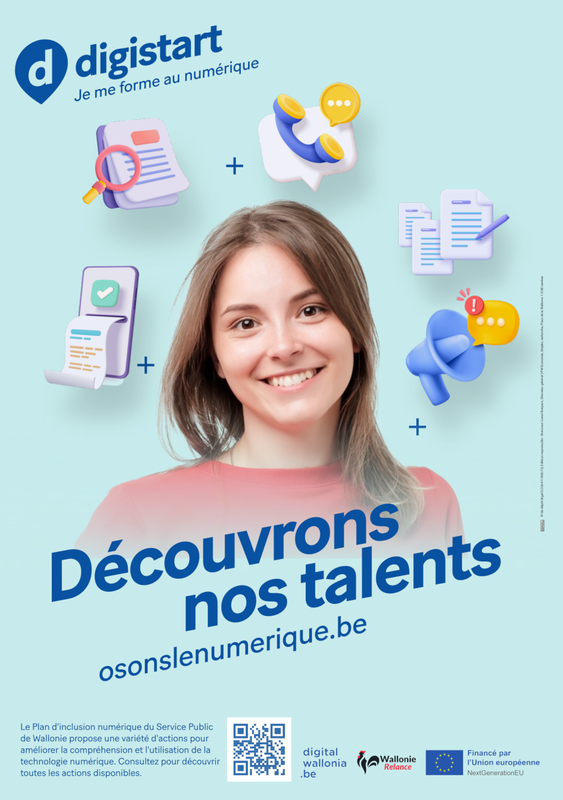 Affiche / Poster. Osons le numérique. Digistart. Découvrons nos talents (affiches : 3 versions) [2023] (numérique)