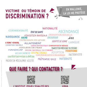 Affiche / Poster. Victime ou témoin de discrimination ? [2024] (numérique)