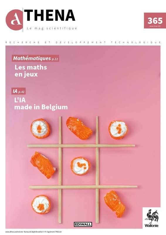 Athena. Le Mag scientifique № 365 (Janvier - Février 2024) Mathématiques : Les maths en jeux | IA : L' IA made in Belgium (numérique)