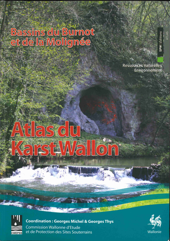 Atlas du Karst Wallon N°03. Bassins du Burnot et de la Molignée (papier)