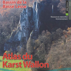Atlas du Karst Wallon N°04. Bassin de la Basse Lesse. Inventaire cartographique et descriptif des sites karstiques et des circulations d'eau souterraine [2014] (papier)