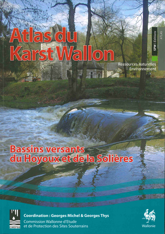 Atlas du Karst Wallon N°06.  Bassins versants du Hoyoux et de la Solières [2016] (papier)