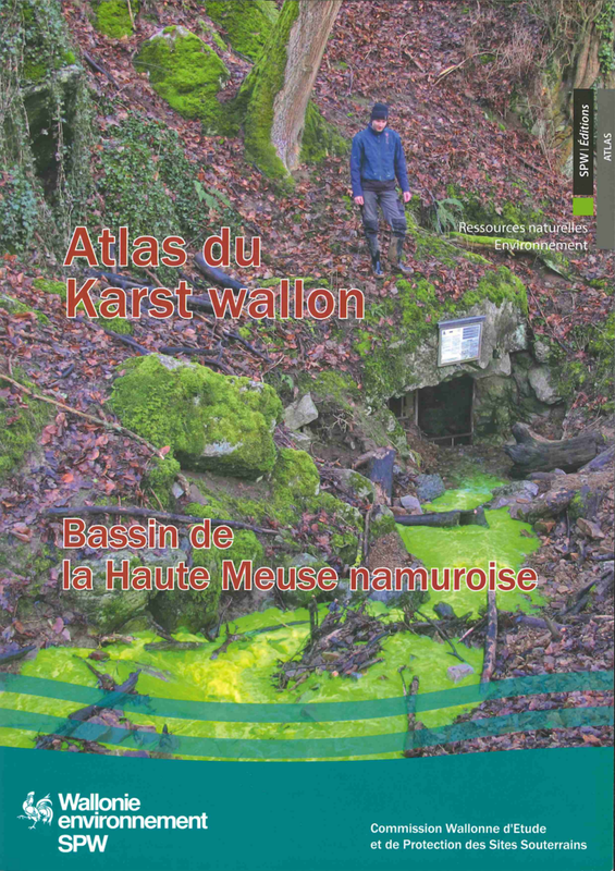 Atlas du Karst Wallon N°08.  Bassin de la Haute-Meuse namuroise [2018] (papier)