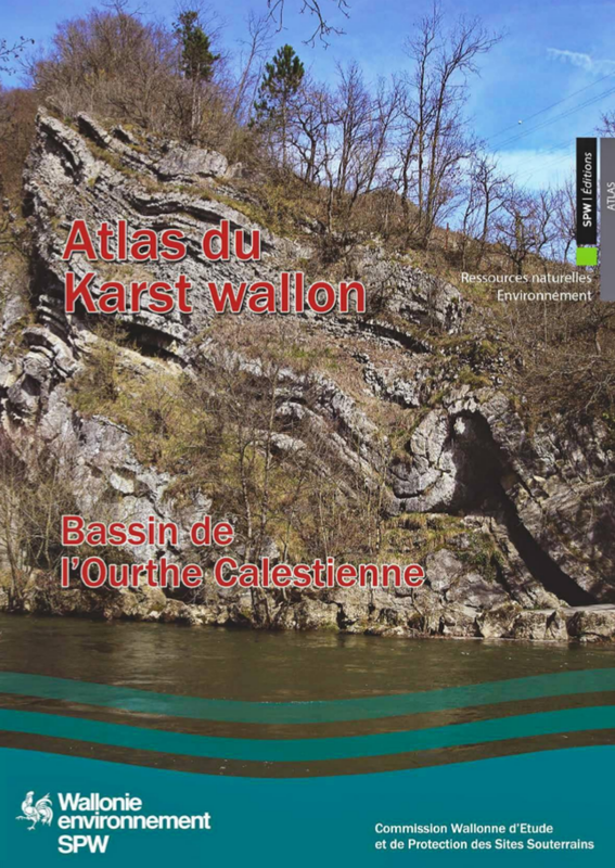 Atlas du Karst Wallon N°09. Bassin de l'Ourthe Calestienne [2020] (papier)