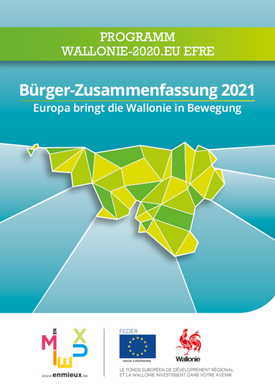 Bürger-Zusammenfassung 2021. Europa bringt die Wallonie in Bewegung. Programm Wallonie-2020.EU EFRE [2022] (numérique)