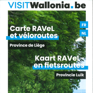 Carte RAVeL et véloroutes. Province de Liège / Kaart RAVeL-en fietsroutes. Provincie Luik [2024] (papier)*