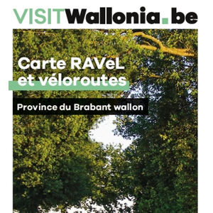 Carte RAVeL et véloroutes. Province du Brabant wallon / Kaart RAVeL-en fietsroutes. Provincie Waals-Brabant [2021] (papier)*
