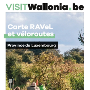 Carte RAVeL et véloroutes. Province du Luxembourg / Kaart RAVeL-en fietsroutes. Provincie Luxemburg [2021] (papier)*