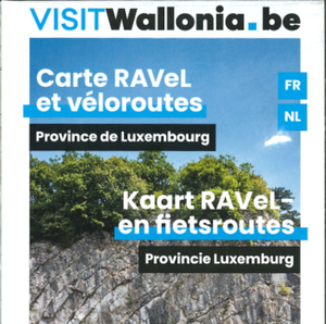 Carte RAVeL et véloroutes. Province du Luxembourg / Kaart RAVeL-en fietsroutes. Provincie Luxemburg [2024] (papier)*