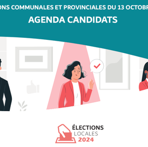 Élections communales et provinciales du 13 octobre 2024. Agenda des candidats [2024] (papier)