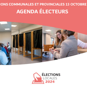 Élections communales et provinciales du 13 octobre 2024. Agenda des électeurs [2024] (papier)