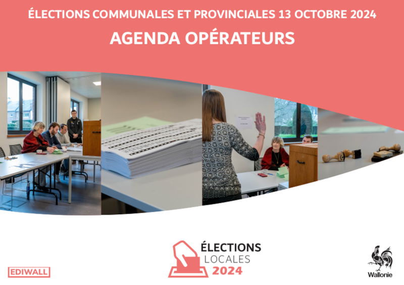 Élections communales et provinciales du 13 octobre 2024. Agenda des opérateurs [2024] (numérique)