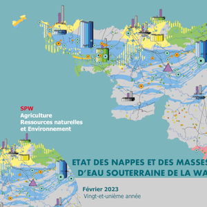 État des nappes et des masses d'eau souterraines de la Wallonie [Février 2023]. Vingt-et-unième année  (numérique)