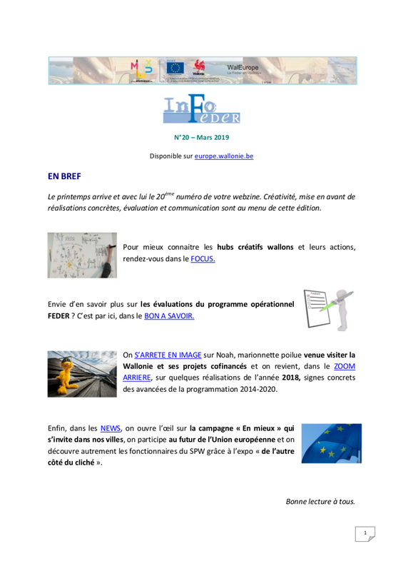 Info-Feder № 20 (Mars 2019) (numérique)