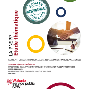 La PNSPP. Usage et pratiques au sein des administrations wallonnes [2021] (numérique)