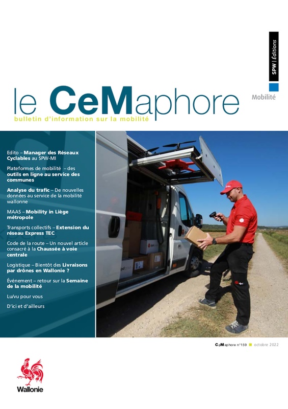 Le CeMaphore № 159 ■ octobre 2022 - Edito du Manager des Réseaux Cyclables au SPW-MI - Plateformes de mobilité : des outils en ligne au service des communes (numérique)