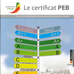 Le certificat PEB. Pour les bâtiments résidentiels existants et neufs [2015] (papier)