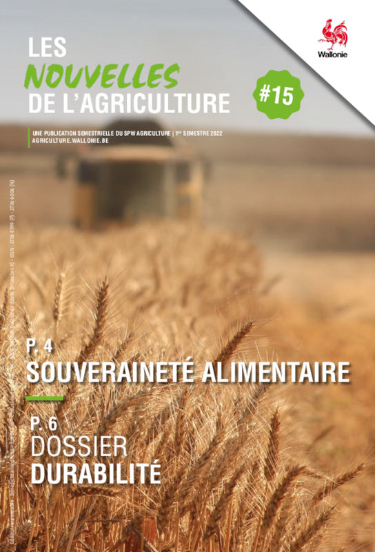 Les Nouvelles de l'Agriculture № 15 (1e semestre 2022). Dossier Durabilité | Souveraineté alimentaire (papier)