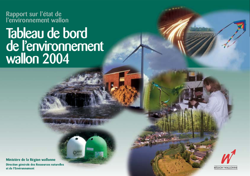 Rapport sur l’état de l'environnement wallon - Tableau de bord de l'environnement wallon 2004 (numérique)