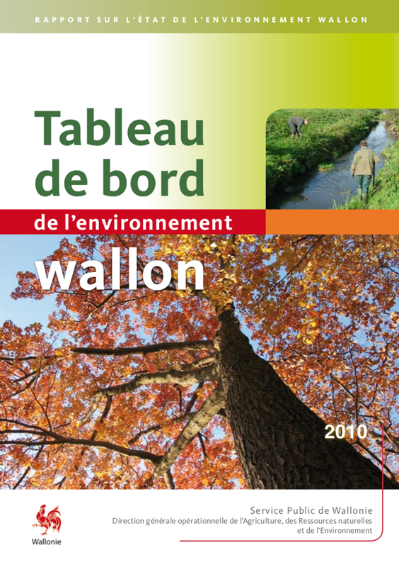 Rapport sur l’état de l'environnement wallon - Tableau de bord de l'environnement wallon 2010 (numérique)