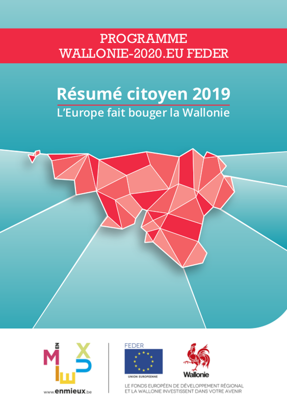 Résumé citoyen 2019. L'Europe fait bouger la Wallonie. Programme Wallonie-2020.eu Feder [2020] (numérique)