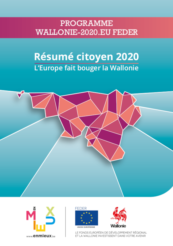 Résumé citoyen 2020. L'Europe fait bouger la Wallonie. Programme Wallonie-2020.eu Feder [2021] (numérique)