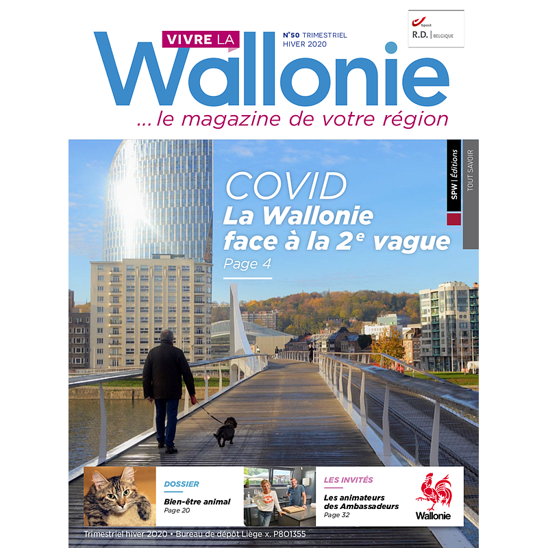 Vivre la Wallonie № 50 (Hiver 2020). COVID : la Wallonie face à la 2e vague (papier - numérique)