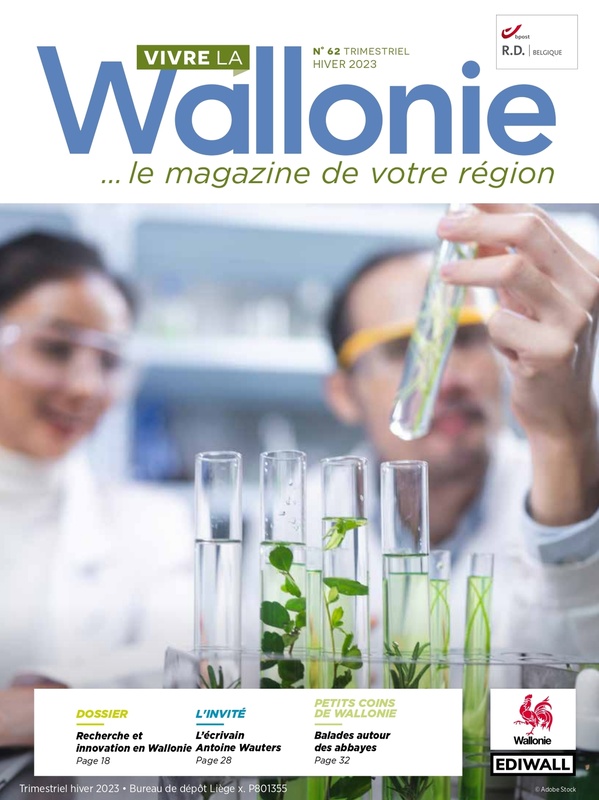 Vivre la Wallonie № 62 (Hiver 2023). Dossier : Recherche et innovation en Wallonie (papier - numérique)