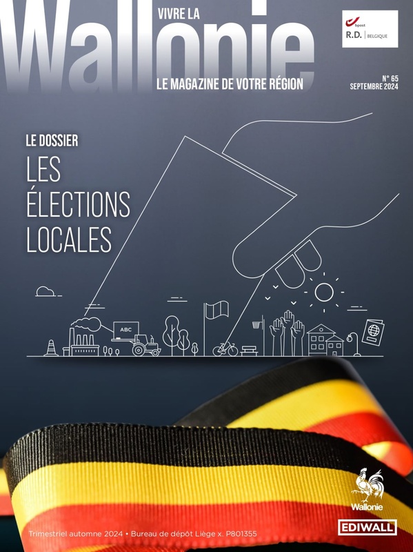 Vivre la Wallonie № 65 (Septembre 2024). Dossier : Les élections locales (papier - numérique)