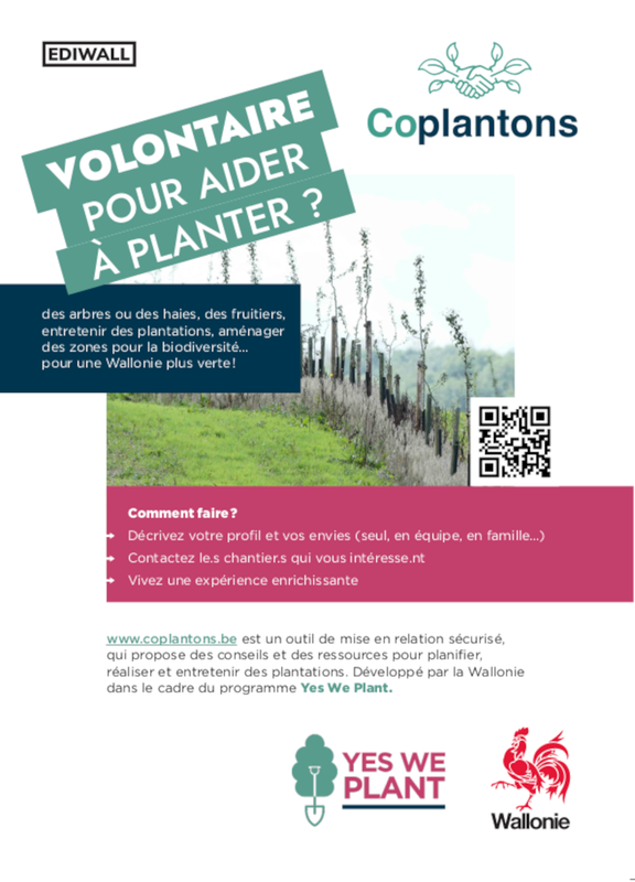 Volontaire pour aider à planter ? Besoin d'aide pour planter ? Coplantons [2024] (numérique)