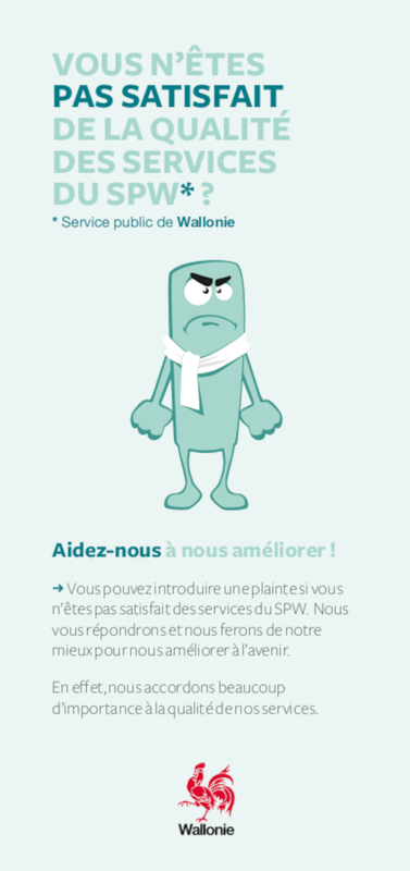 Vous n'êtes pas satisfait de la qualité des services du SPW (Service public de Wallonie) [2019] (numérique)