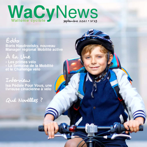WaCynews № 23 (Septembre 2021). Boris Nasdrovisky, nouveau Manager régional Mobilité active | Primes vélo | Semaine de la Mobilité et le Challenge vélo (numérique)