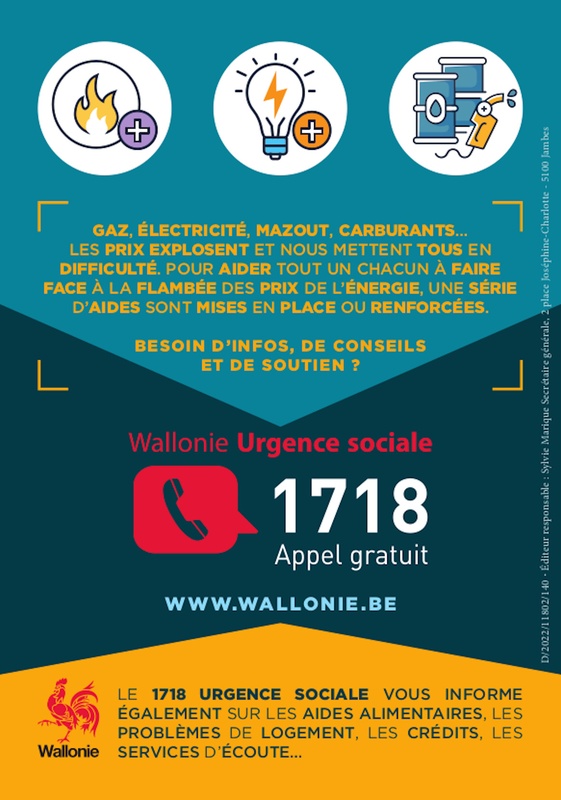 Wallonie urgence sociale. 1718 [2022] (numérique)