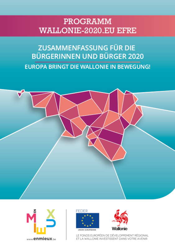 Zusammenfassung für die bürgerinnen und bürger 2020. Europa bringt die Wallonie in Bewegung ! Programm Wallonie - 2020.EU EFRE [2021] (numérique)